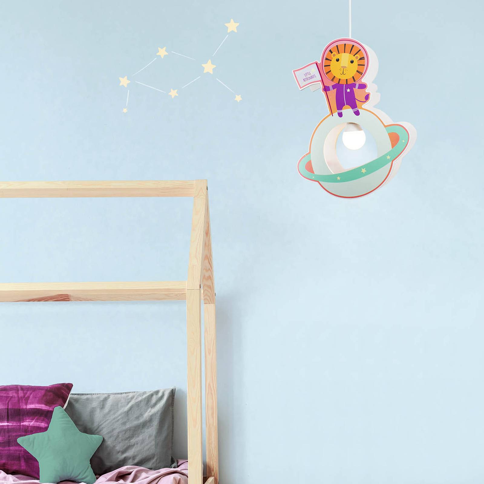 Elobra Suspension pour chambre d'enfant Little Astronauts Lion Elobra