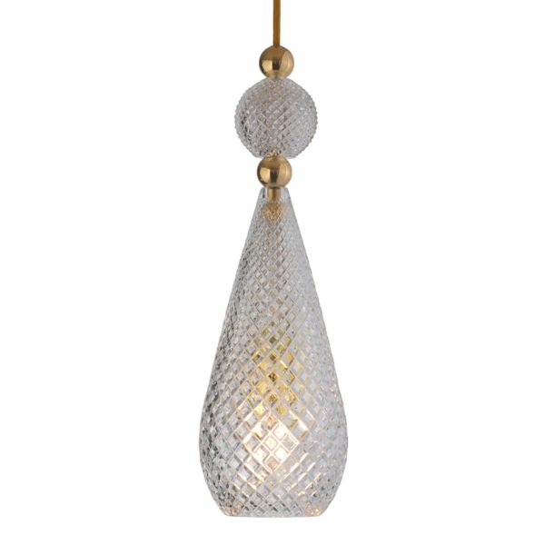 EBB & FLOW Smykke suspension doré, cristal Ebb & Flow