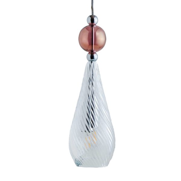 EBB & FLOW Smykke M argent crystal swirl obsidian Ebb & Flow