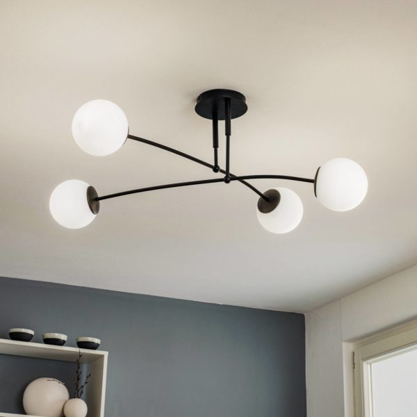 EMIBIG LIGHTING Plafonnier Pregos 4 en noir