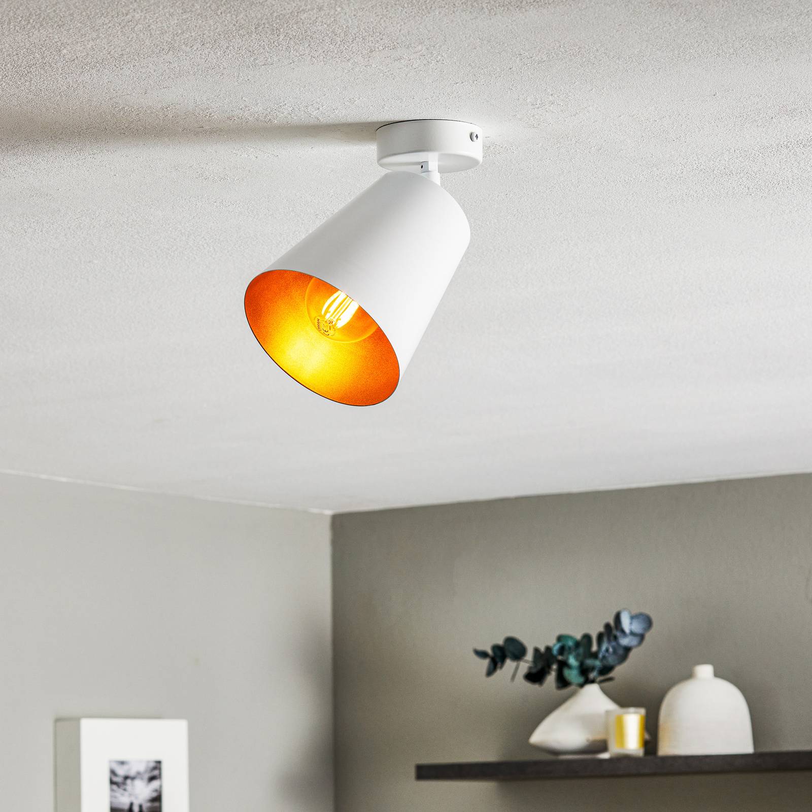 EMIBIG LIGHTING Spot pour plafond Prism acier