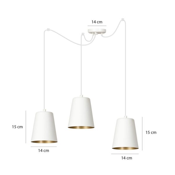 EMIBIG LIGHTING Suspension Link avec 3 abat-jour