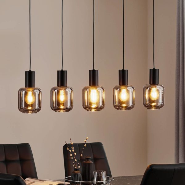 EMIBIG LIGHTING Suspension Smoke à verre fumé