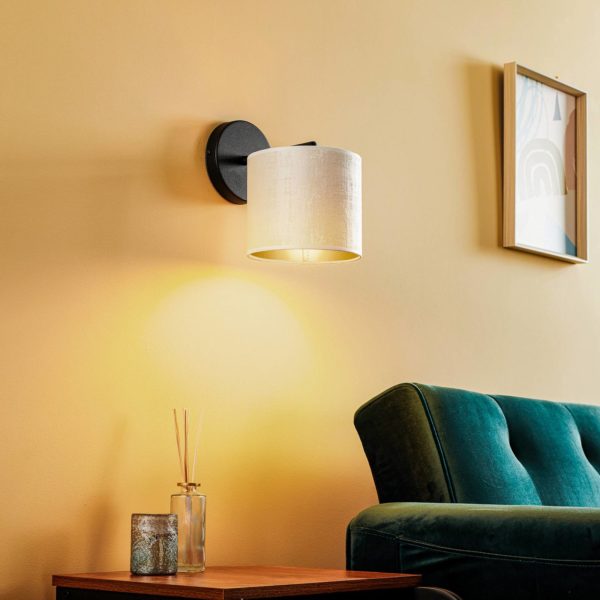 EMIBIG LIGHTING Applique Jari abat-jour tissu