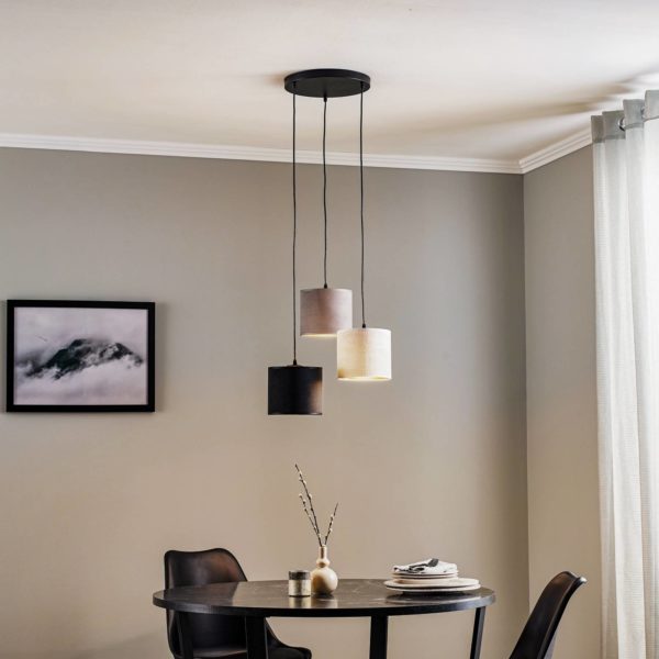 EMIBIG LIGHTING Suspension Jari x3 ronde