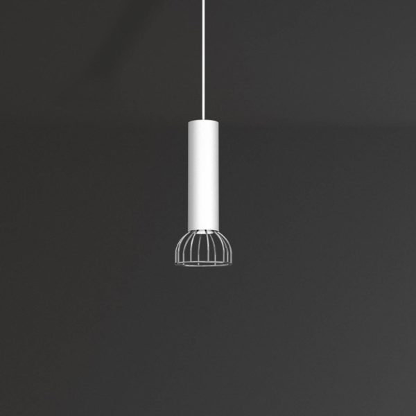 Euluna Danjel suspension, à une lampe, blanc argenté Euluna