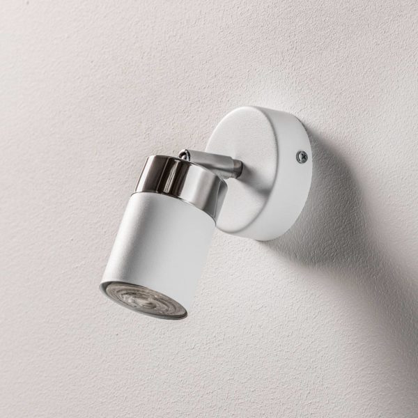 Eko-Light Spot pour plafond Joker, blanc/argenté, à 1 lampe Eko-Light