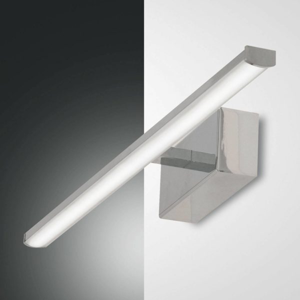 Fabas Luce Applique murale LED Nala, chrome, largeur 50 cm Fabas Luce