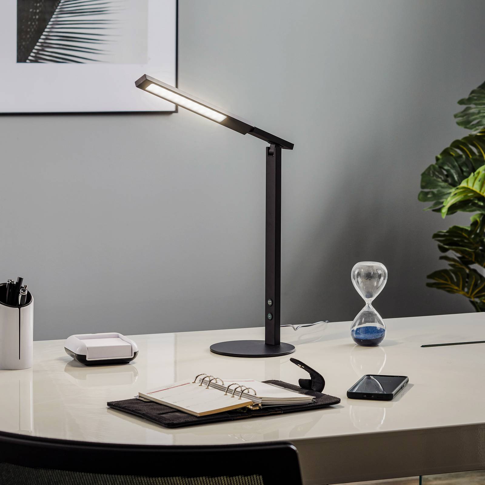 Fabas Luce Lampe de bureau LED Ideal avec variateur