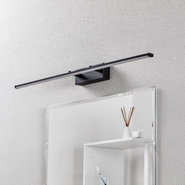 Fabas Luce Applique LED Nala, noire, largeur 75 cm Fabas Luce