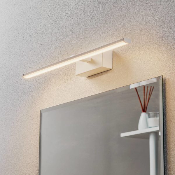 Fabas Luce Applique LED Nala, blanche, largeur 50 cm Fabas Luce