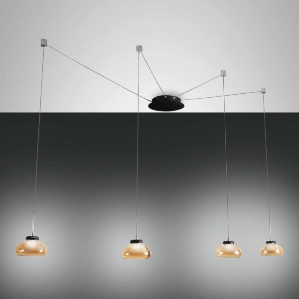 Fabas Luce Arabella suspension quatre lampes