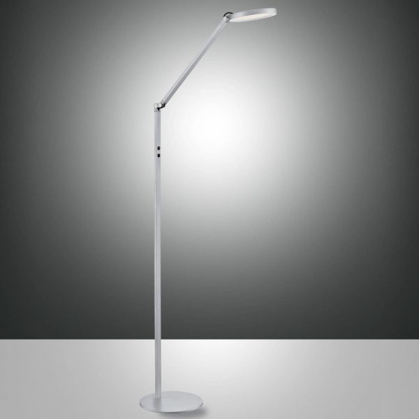 Fabas Luce Regina lampadaire LED à 1 lampe, aluminium Fabas Luce