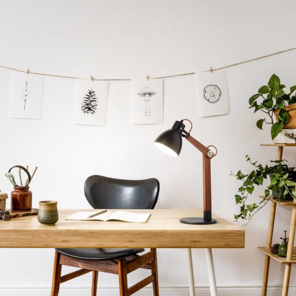 Fabas Luce Sveva lampe à poser en bois