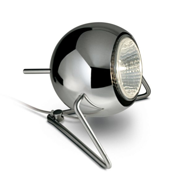 Fabbian Beluga Steel lampe à poser chromée, Ø 9 cm Fabbian