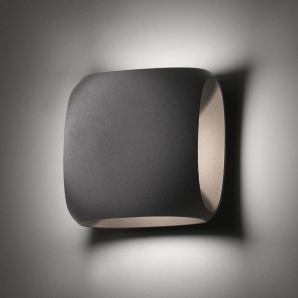 FARO BARCELONA Applique d’extérieur LED Bu-oh! gris foncé FARO BARCELONA