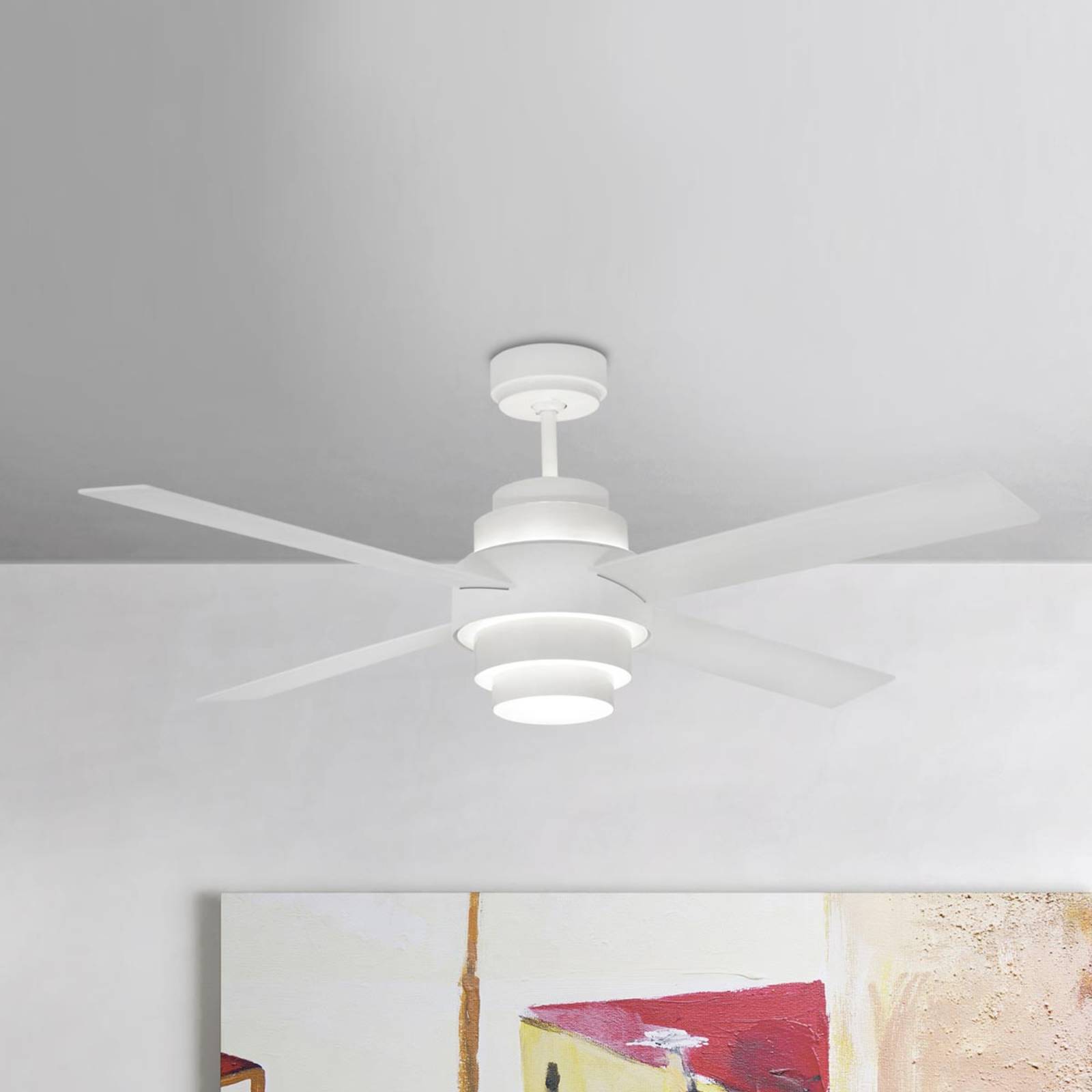 FARO BARCELONA Ventilateur de plafond efficace Disc avec LED FARO BARCELONA