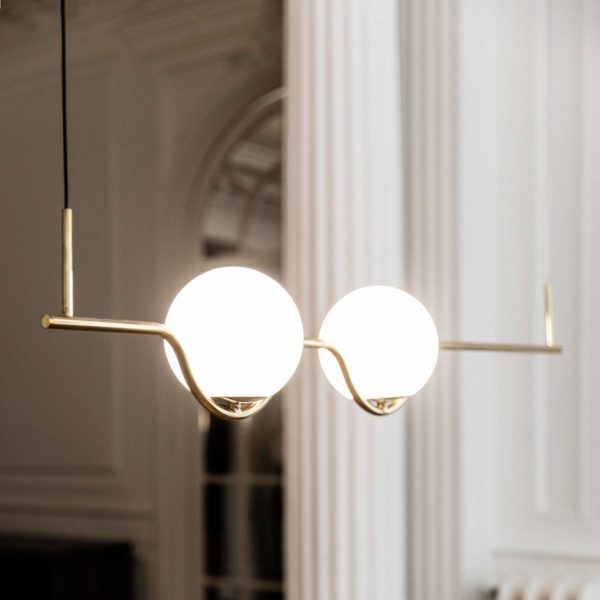 FARO BARCELONA Suspension LED de designer Le Vita à 2 lampes FARO BARCELONA