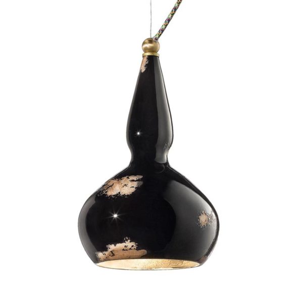 Ferroluce Suspension vintage Ginevra en noir Ferroluce