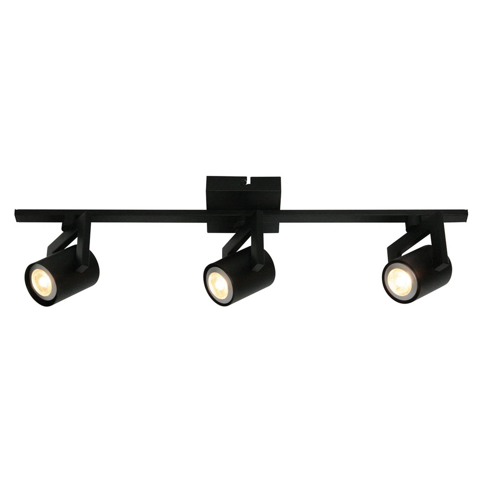 Freelight Plafonnier ValvoLED moderne en noir 3 lampes Freelight