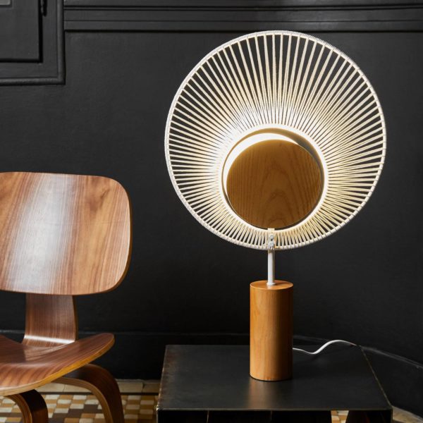 Forestier Oyster lampe à poser de designer blanche Forestier