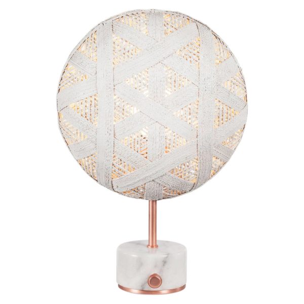 Forestier Chanpen S Hexagonal table cuivre/blanc Forestier