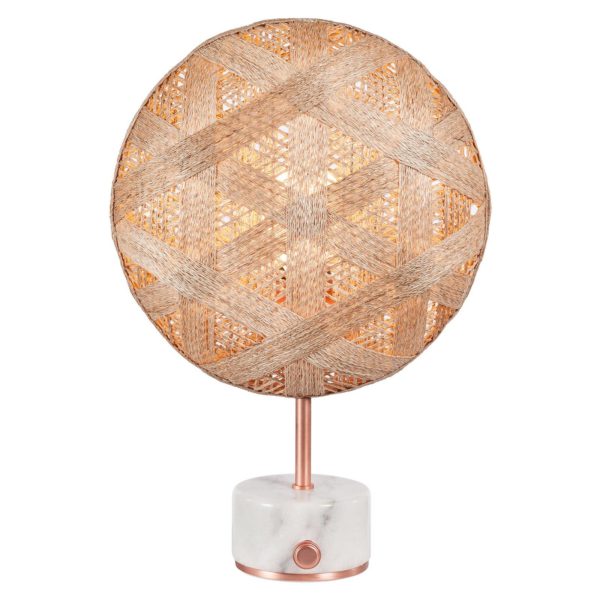 Forestier Chanpen S Hexagonal table cuivre/naturel Forestier