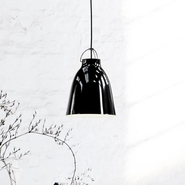 FRITZ HANSEN Caravaggio P2 brillant noir/noir FRITZ HANSEN