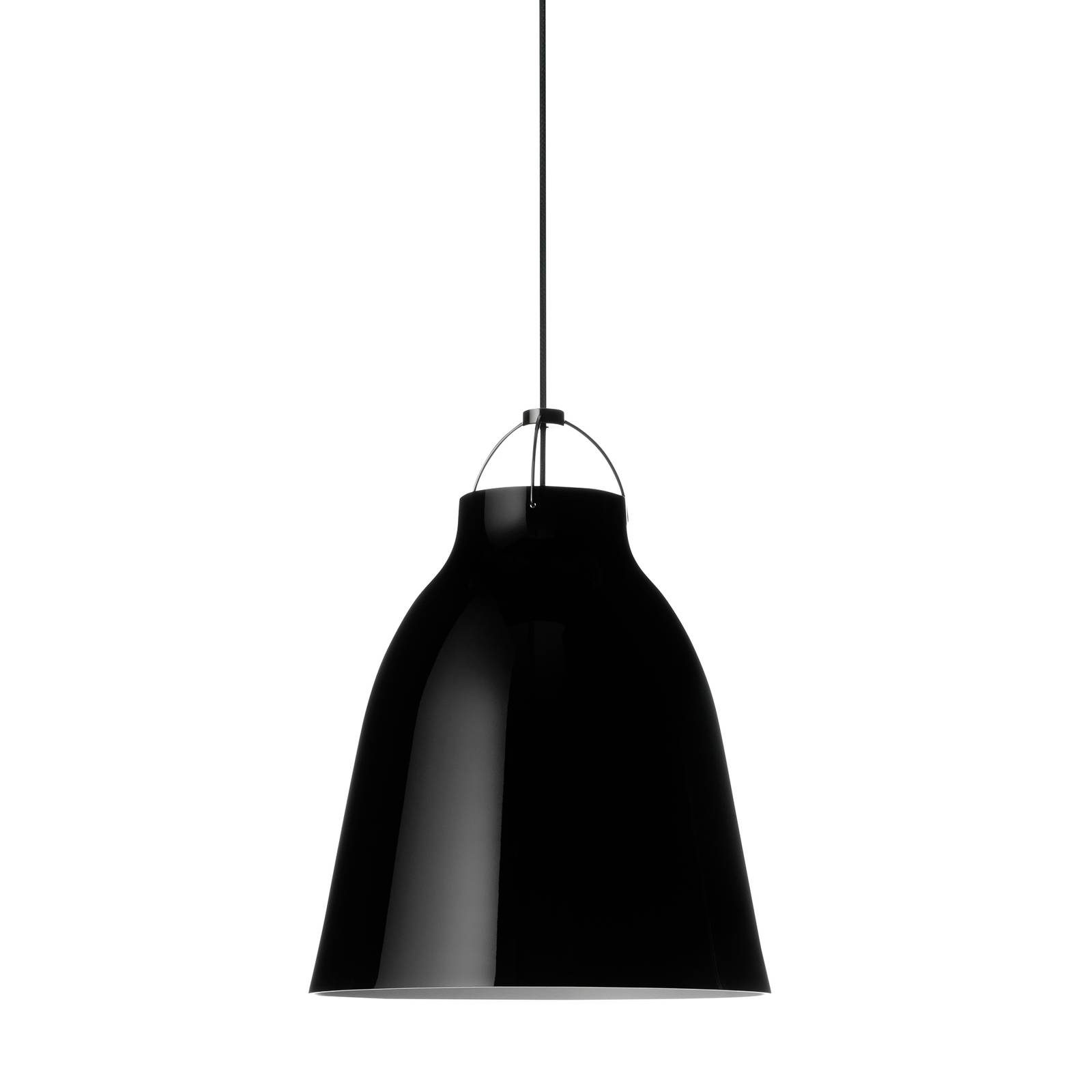 FRITZ HANSEN Caravaggio P3 brillant noir/noir FRITZ HANSEN