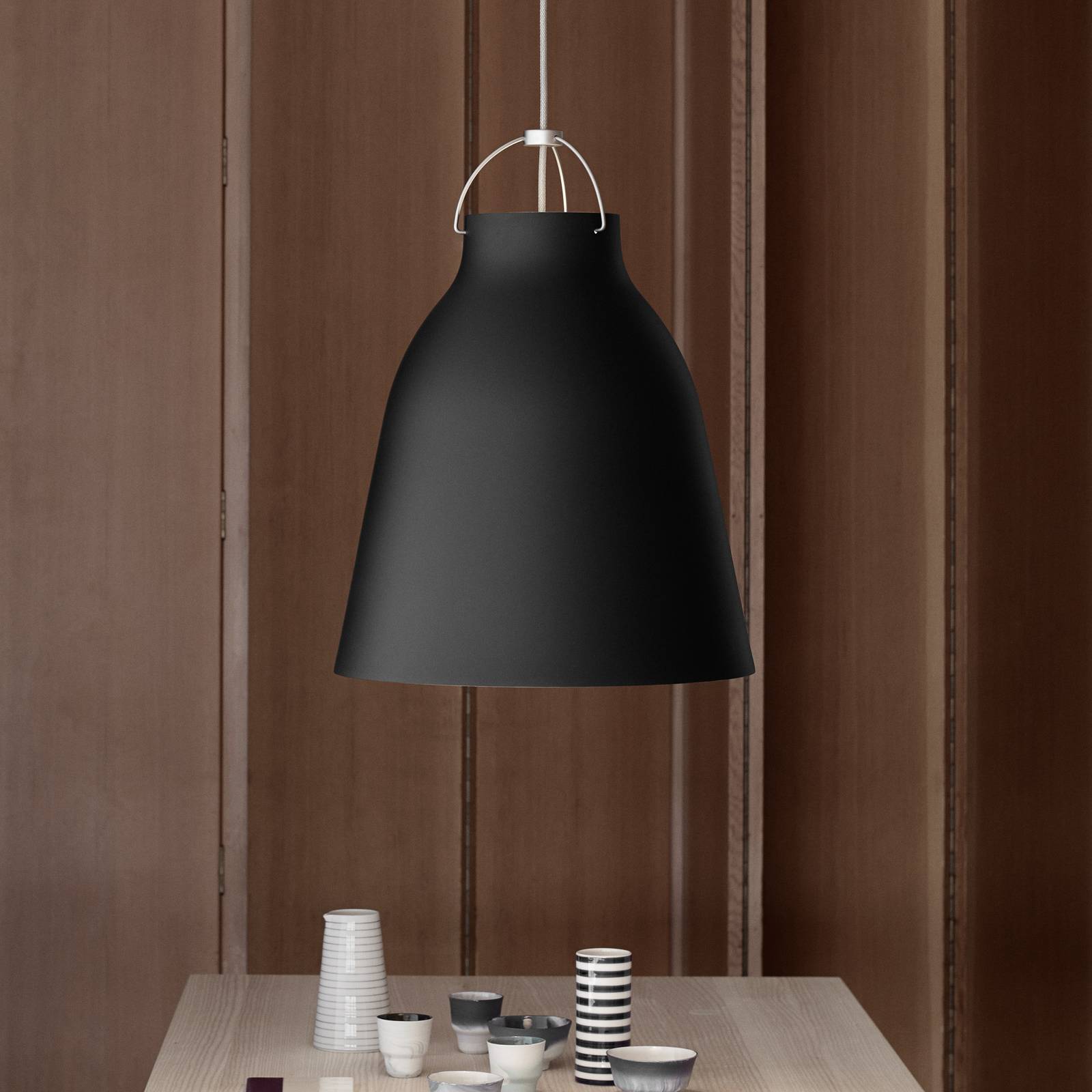 FRITZ HANSEN Caravaggio P3 noir mat FRITZ HANSEN