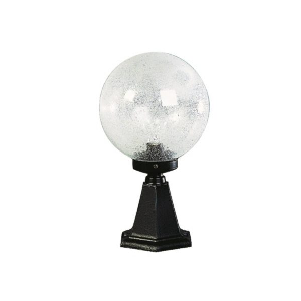 Albert Leuchten Luminaire pour socle I en verre à bulles noir Albert Leuchten