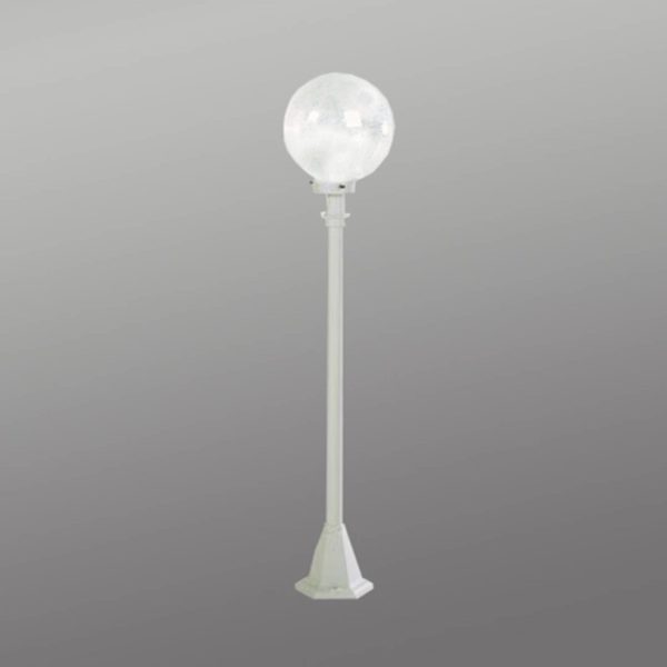 Albert Leuchten Borne lumineuse blanche en verre à bulles Albert Leuchten