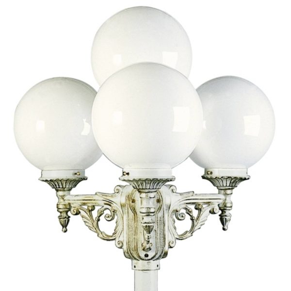 Albert Leuchten Ravissant chandelier blanc-or 165 à 4 lampes Albert Leuchten