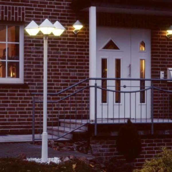 Albert Leuchten Lampadaire moderne 181 blanc à 3 lampes Albert Leuchten