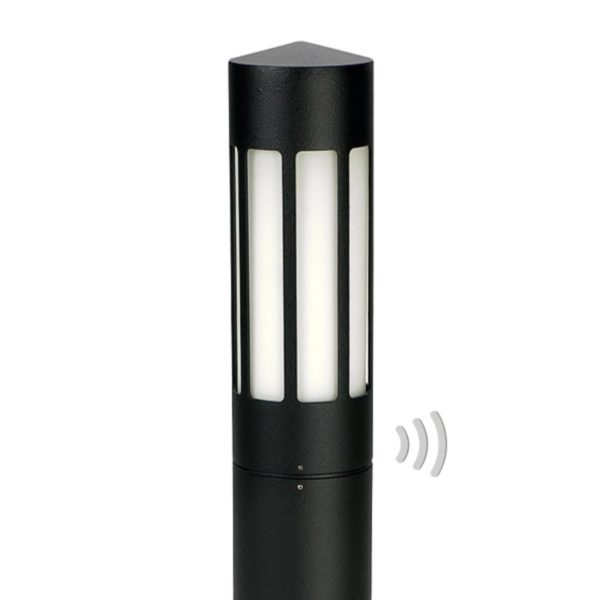 Albert Leuchten Borne lumineuse 256 noire avec détect de mouvement Albert Leuchten