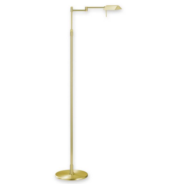 Knapstein Lampadaire LED FINN raffiné laiton mat Knapstein