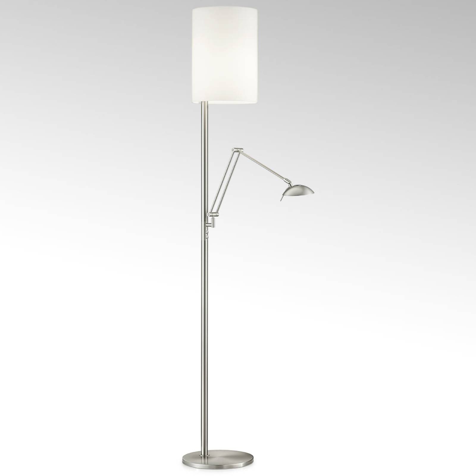 Knapstein Lampadaire LED Nola nickel mat Knapstein