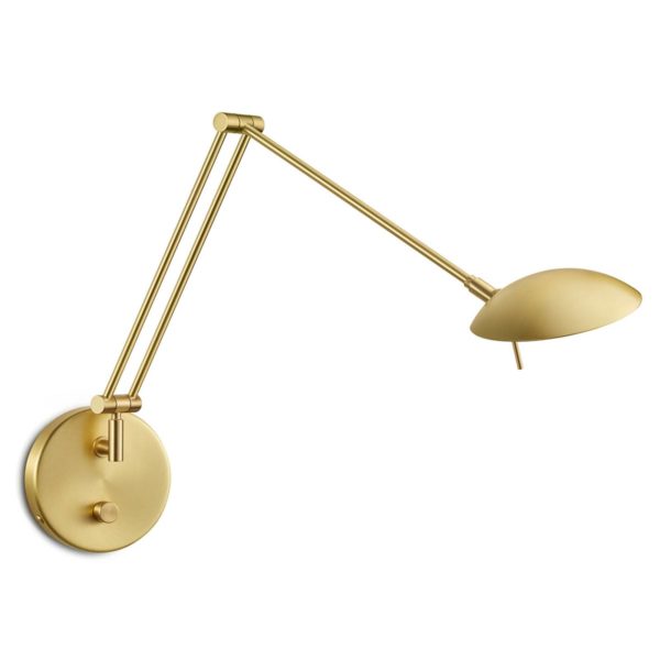 Knapstein Applique LED Ninja dimmable en laiton mat Knapstein