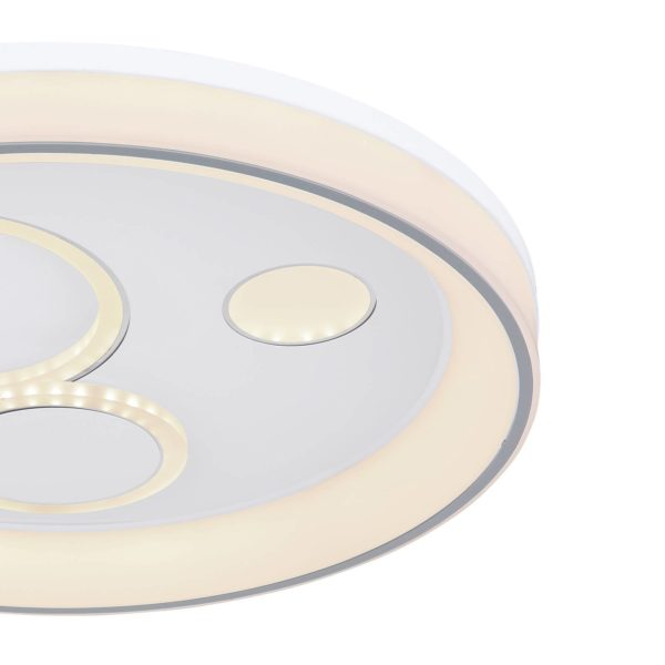 Globo Plafonnier LED Roba, rond, dimmable, CCT Globo