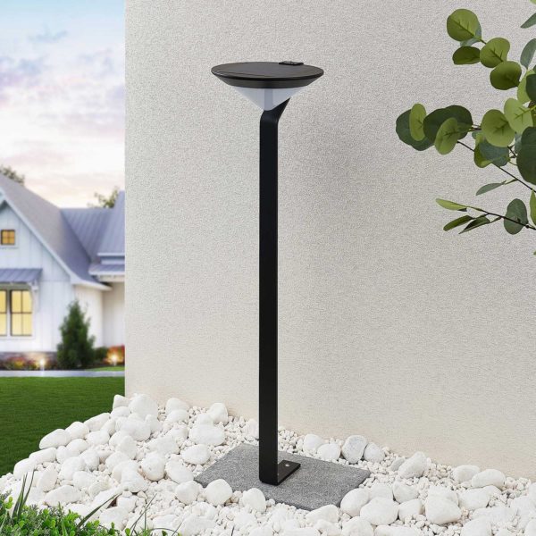 Lindby Clamor borne solaire LED avec capteur PIR LINDBY