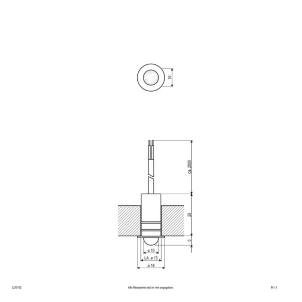 EVN LD5102 lampe encastrable 0