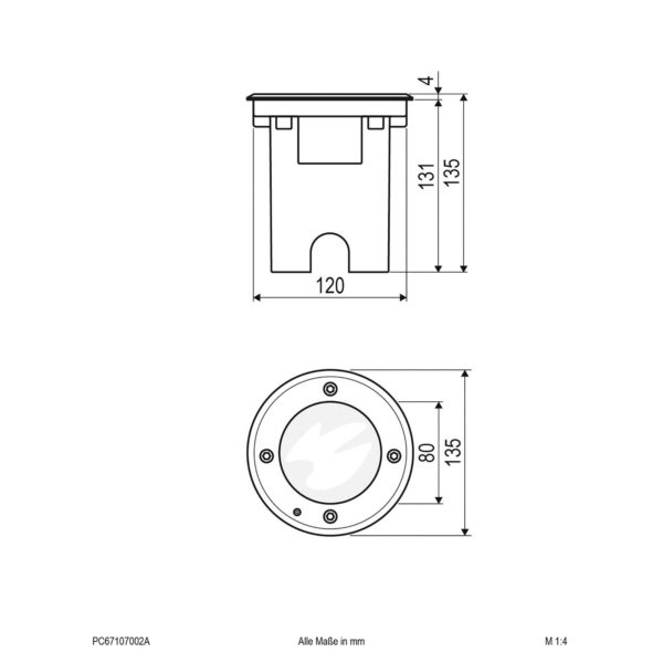 EVN Pentola spot LED encastrable rond anthracite EVN