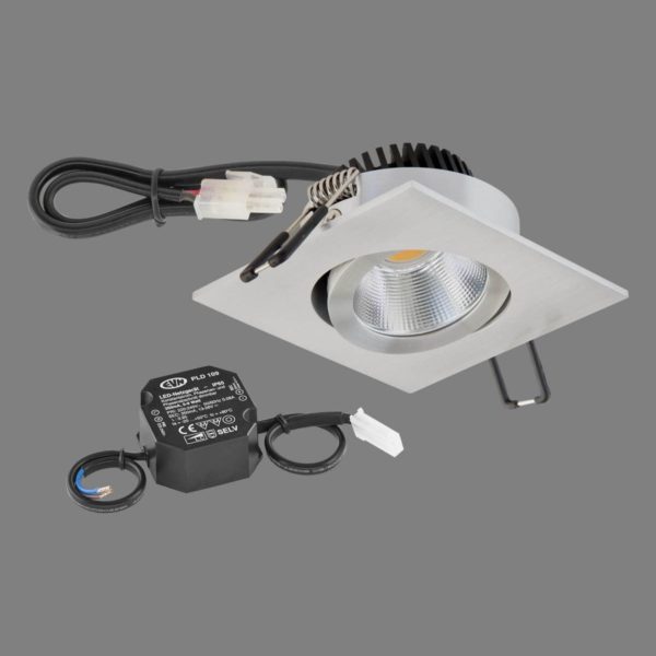 EVN PC20 lampe avec variateur 3000K aluminium EVN