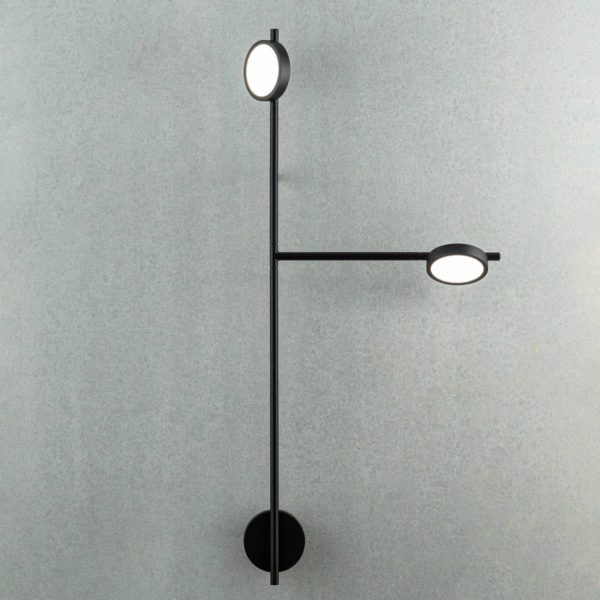 GRUPA Igram applique LED à deux lampes noire GRUPA