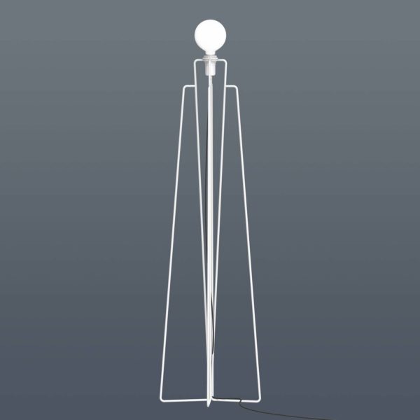 GRUPA Model M1 lampadaire LED blanc câble noir GRUPA