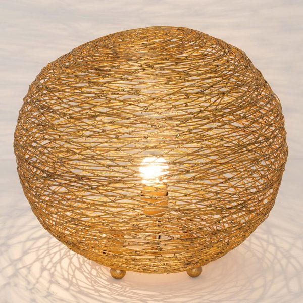 Holländer Lampe à poser Campano doré, 40 cm de diamètre Holländer