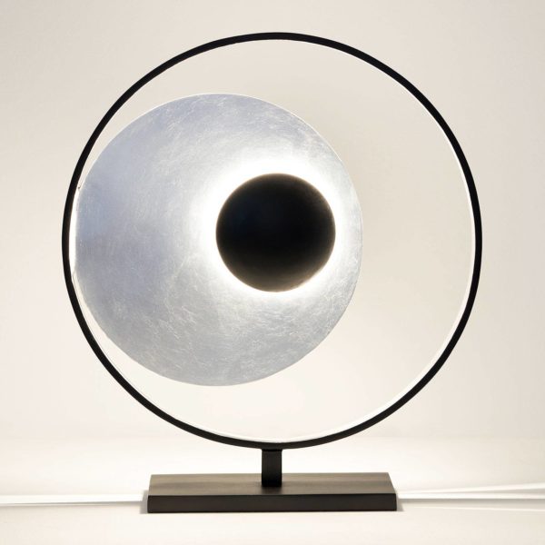 Holländer Lampe à poser Satellite en argenté-noir 58 cm Holländer