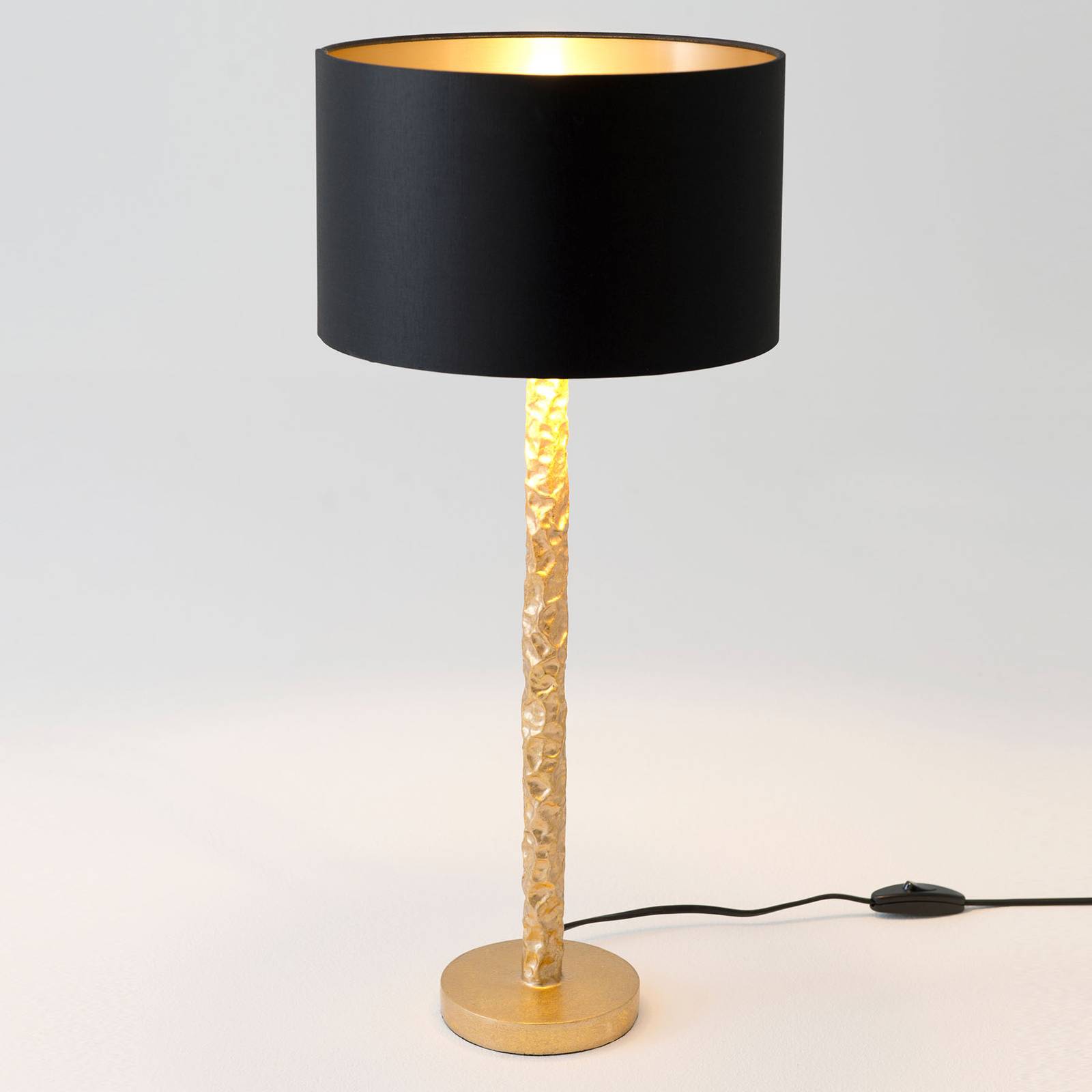Holländer Lampe table Cancelliere Rotonda noire/dorée 57 cm Holländer