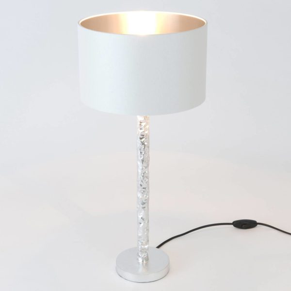Holländer Lampe table Cancelliere Rotonda blanc/argent 57 cm Holländer