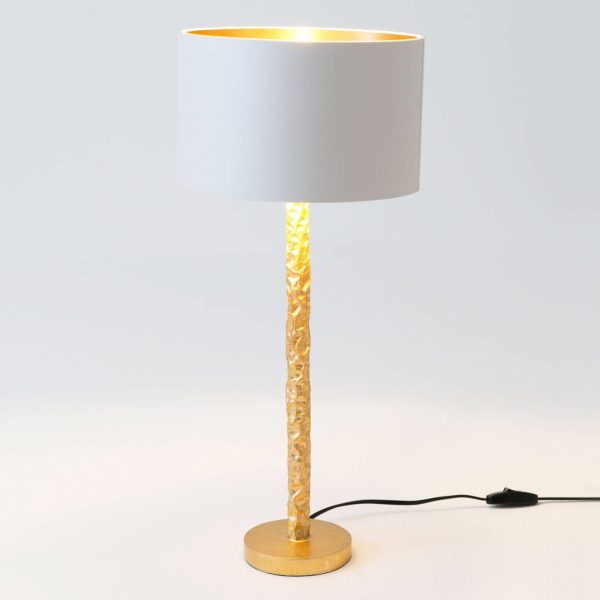 Holländer Lampe table Cancelliere Rotonda blanche/or 57 cm Holländer
